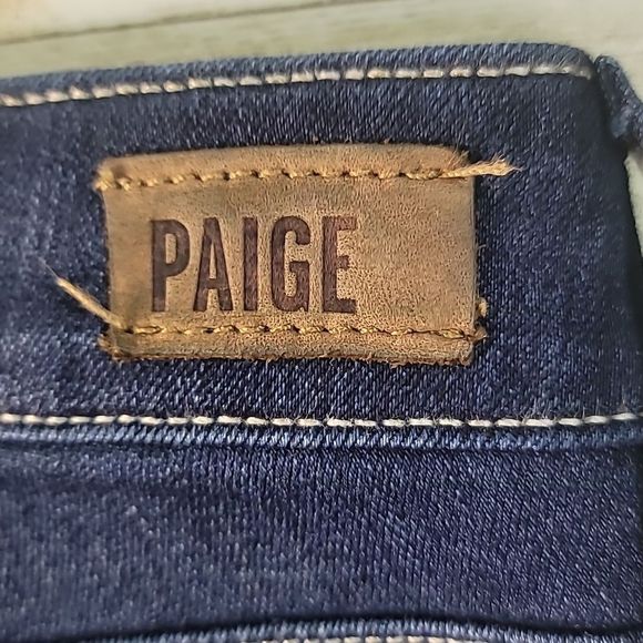 PAIGE Womens HOXTON ANKLE High-Rise Skinny Charing Dark Blue Jeans‎ 28 - Picture 8 of 14